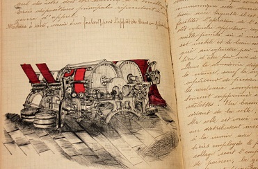 1899 ORIGINAL MANUSCRIPT JOURNAL OF FRENCH WEAVING TECHNOLOGY AT THE TURN OF THE 20TH CENTURY