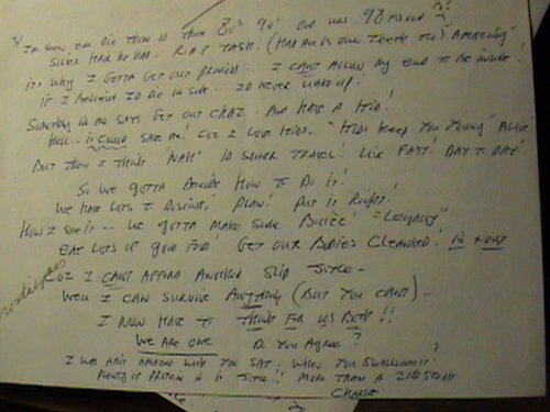 1990s HUGE ARCHIVE OF HANDWRITTEN LETTERS, POETRY, DRAWINGS AND EPHEMERA OF BRITAIN'S MOST FEARED AND NOTORIOUS AUTHOR, ARTIST, KIDNAPPER, ARMED ROBBER, PHYSICAL FITNESS EXPERT, LONG TIME PRISON INMATE AND SELF CLAIMED 'MAD MAN'
