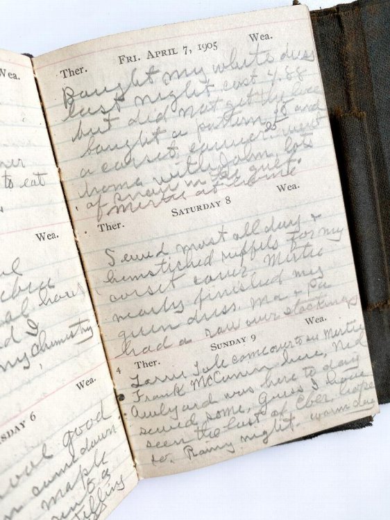 1905 Original Handwritten Diary by a Vermont Student Who Would Become the Matriarch of a Multigenerational British Columbia Lumber Dynasty
