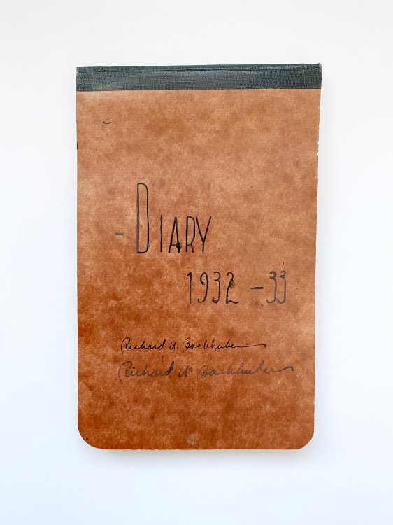 1932-1933 Original Manuscript Diary Following the Experience of an American College Freshman During the Great Depression