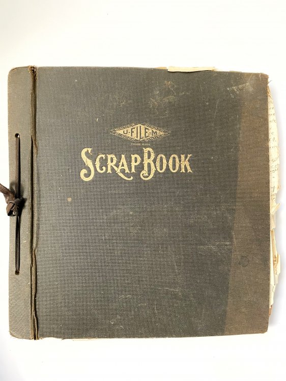 Early 1900s Original Scrapbook Compiled by a Young Man Who Would Become One of Americas Leading Theologians