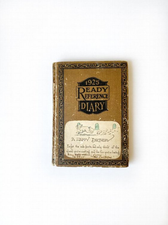 Original Handwritten 1969 to 1970 Diary Capturing Life in the American South As One Woman Fills Her Days with Social Visits and Watches the Moon Landing on Television