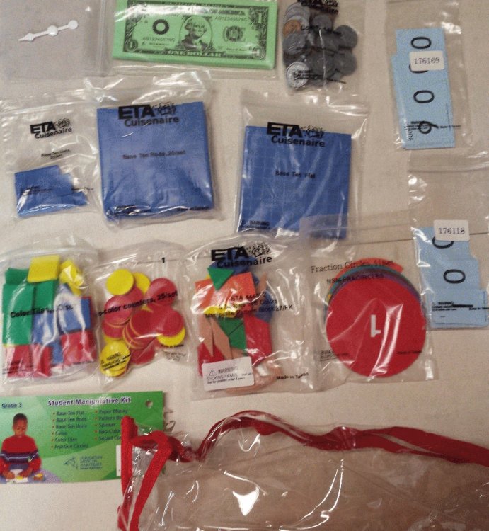 Harcourt School Publishers Math: Houghton Mifflin Harcourt Revised Manipulative Kit Level 3