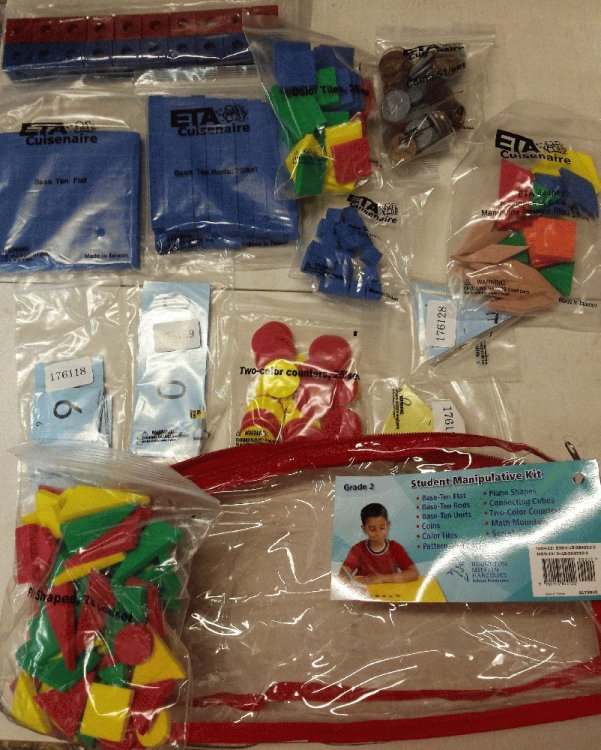 Harcourt School Publishers Math: Houghton Mifflin Harcourt Student Manipulative Kit Grade 2