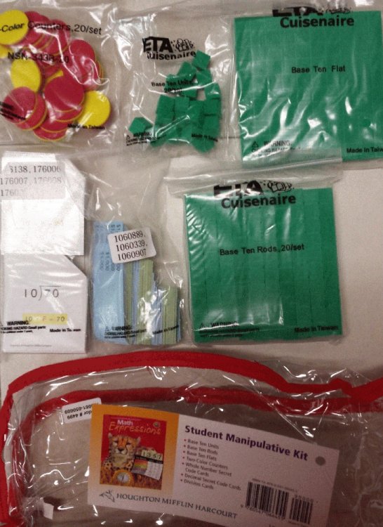 Math Expressions: Student Manipulative Kit Level 5