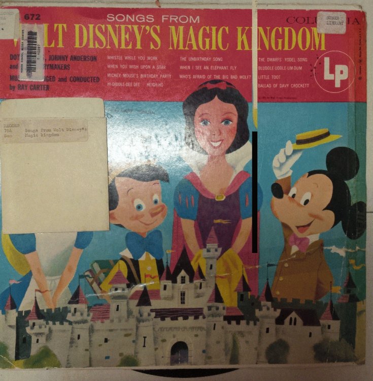 Dotty Evans, Johnny Anderson & The Merrymakers Songs From Walt Disney's Magic Kingdom Lp Vinyl Record