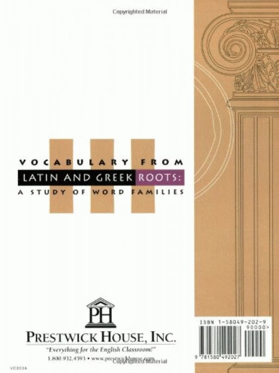 Vocabulary from Latin and Greek Roots III