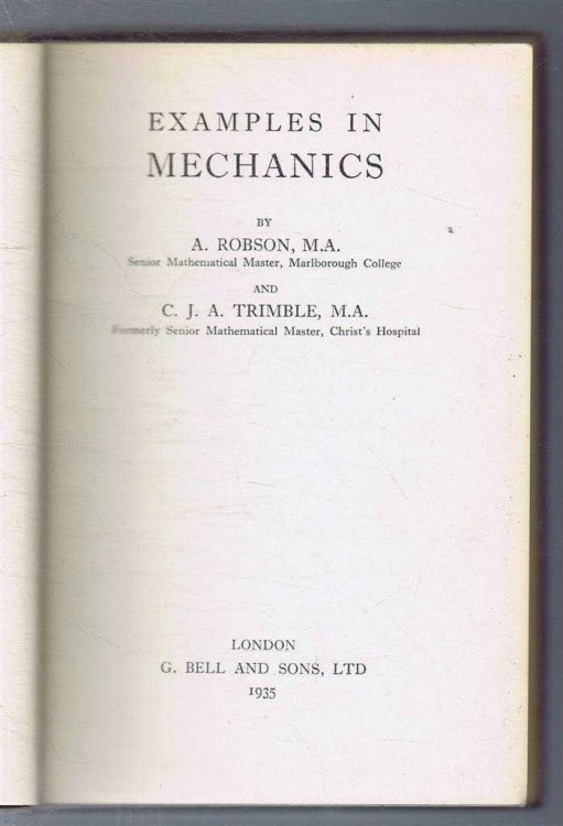 Examples in Mechanics