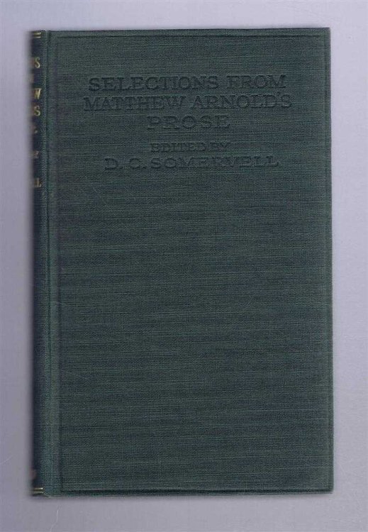 Image for Selections From Matthew Arnold's Prose Selections From Matthew Arnold's Prose