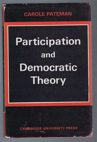 Image for Participation and Democratic Theory Participation and Democratic Theory