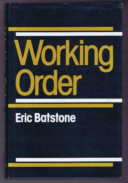 Image for Working Order: Workplace Industrial Relations over Two Decades Working Order: Workplace Industrial Relations over Two Decades