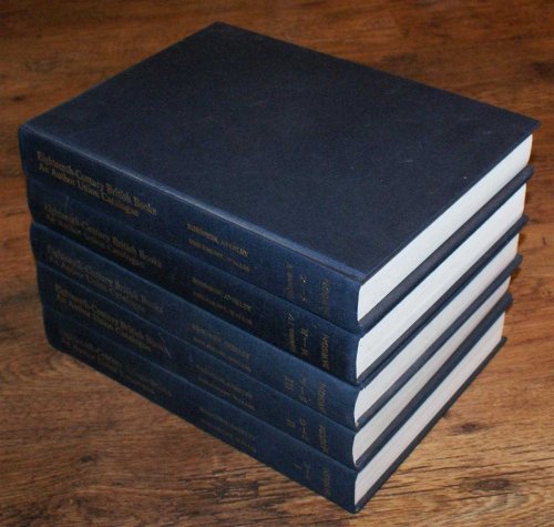 Eighteenth-Century British Books. An Author Union Catalogue extracted from the British Museum General Catalogue of Printed Books, the Bodleian Library and of the University Library, Cambridge (5 volumes complete)