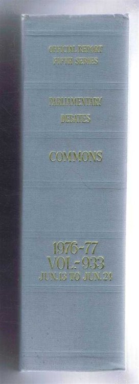 Parliamentary Debates (Hansard). Fifth Series - Vol. 933. House of Commons Official Report. Session 1976-77 comprising period 13th - 24th June 1977