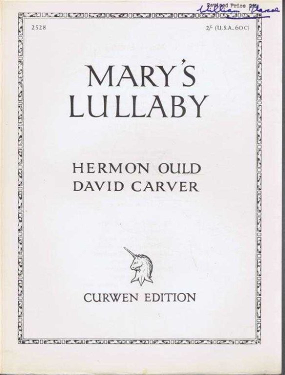 Mary's Lullaby