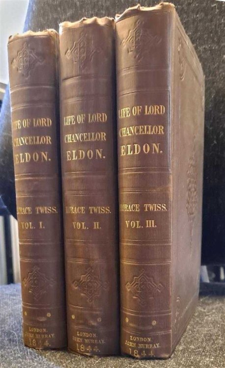 Public and Private Life of Lord Chancellor Eldon, with Selections from his Correspondence. 3 volumes complete