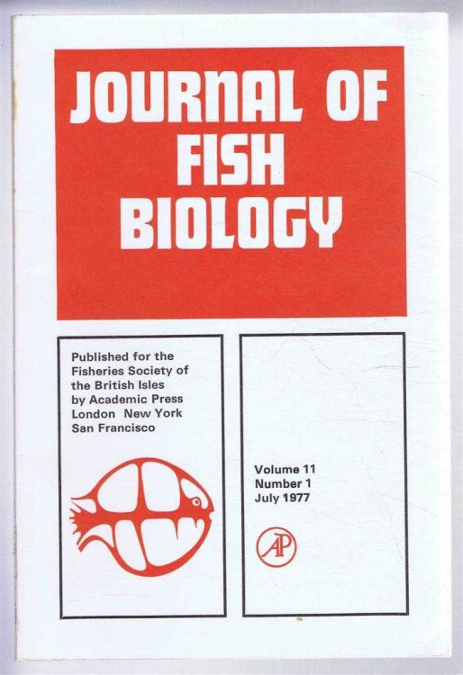Image for Journal of Fish Biology. Volume 11, Number 1, July 1977 Journal of Fish Biology. Volume 11, Number 1, July 1977