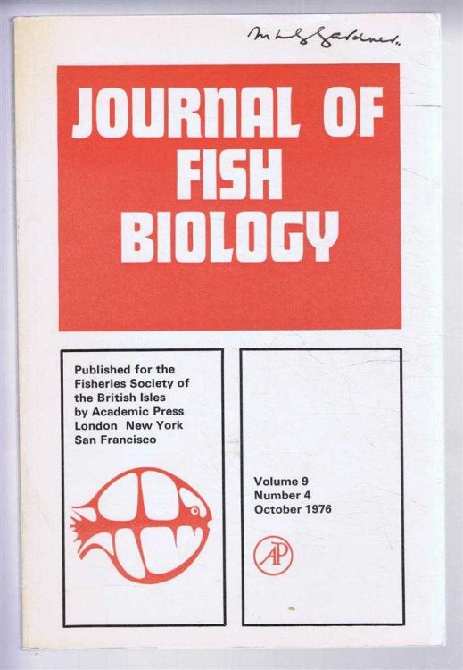 Journal of Fish Biology. Volume 9, Number 4, October 1976