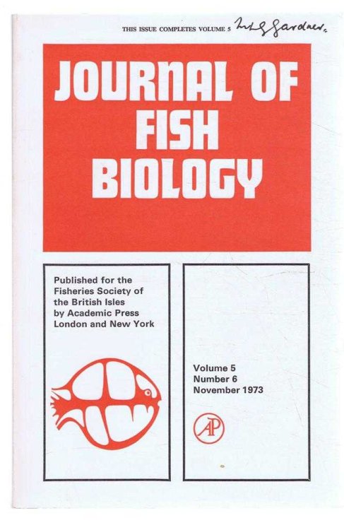 Journal of Fish Biology. Volume 5, Number 6, November 1973