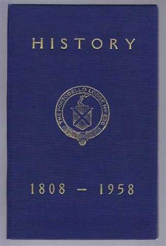 Image for History: The Portobello Lodge No. 226, 1808-1958 History: The Portobello Lodge No. 226, 1808-1958