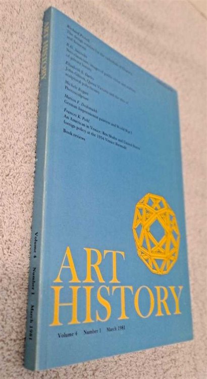Art History, Volume 4 Number 1, March 1981 Journal of the Association of Art Historians