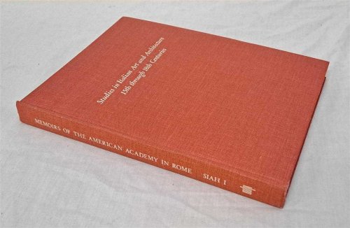 Memoirs of the American Academy in Rome, Volume XXXV, Studies in Italian Art and Architecture 15th through 18th Centuries