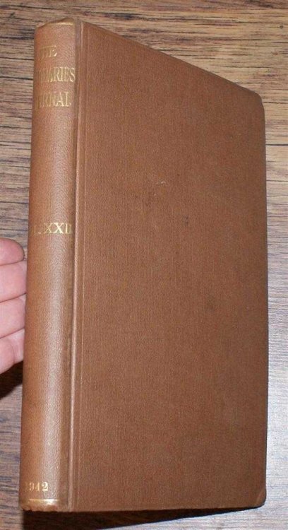 The Antiquaries Journal, Being the Journal of The Society of Antiquaries of London, Volume XXII, 1942, Numbers 1, 2, 3 and 4. January, April, July and October 1942