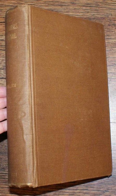 The Antiquaries Journal, Being the Journal of The Society of Antiquaries of London, Volume XII 1932, Numbers 1, 2, 3 and 4. January, April, July and October 1932