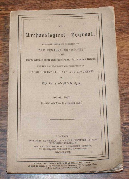 The Archaeological Journal No. 93, March 1867, For Researches into the Early and Middle Ages