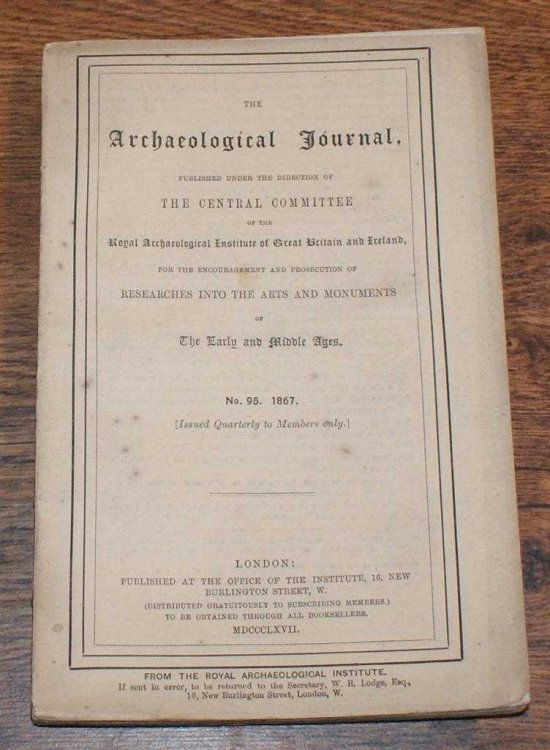 The Archaeological Journal No. 95, September 1867, For Researches into the Early and Middle Ages