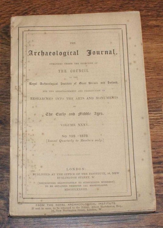 The Archaeological Journal, Volume XXXV, No. 139, September 1878, For Researches into the Early and Middle Ages