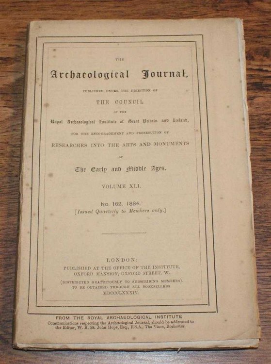 The Archaeological Journal, Volume XLI, No. 162, June 1884. For Researches into the Early and Middle Ages