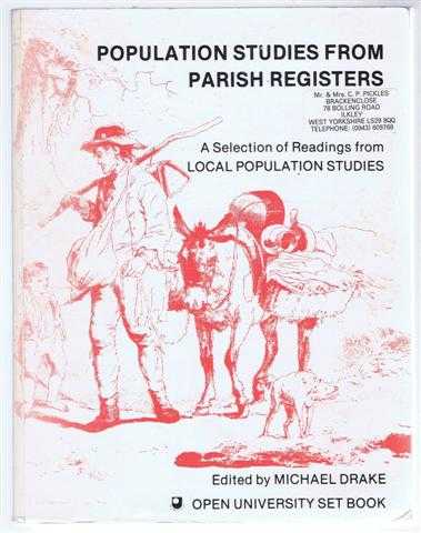 Image for Population Studies from Parish Registers, A Selection of Readings from Local Population Studies Population Studies from Parish Registers, A Selection of Readings from Local Population Studies