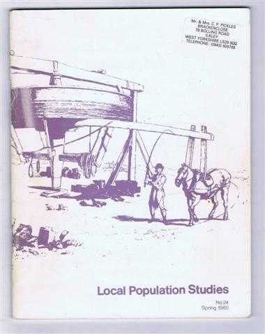 Image for Local Population Studies No. 24. Spring 1980 Local Population Studies No. 24. Spring 1980