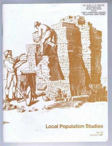 Local Population Studies No. 35 Autumn 1985