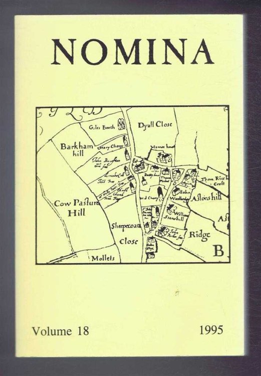 Nomina. Vol. 18 - 1995. Journal of the Society for Name Studies in Britain and Ireland