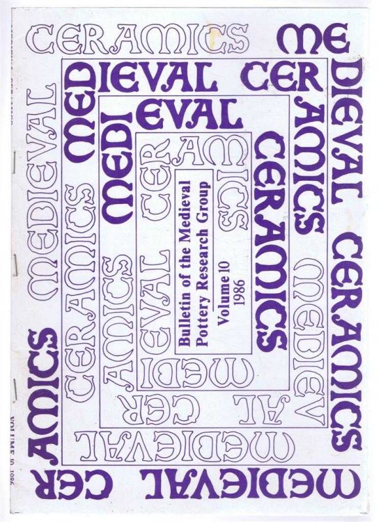 Medieval Ceramics, Bulletin of the Medieval Pottery Research Group, Volume 10 and 1986. The Fifth Gerald Dunning Memorial Lecture, York, 18 April 1986. Potters and Pots