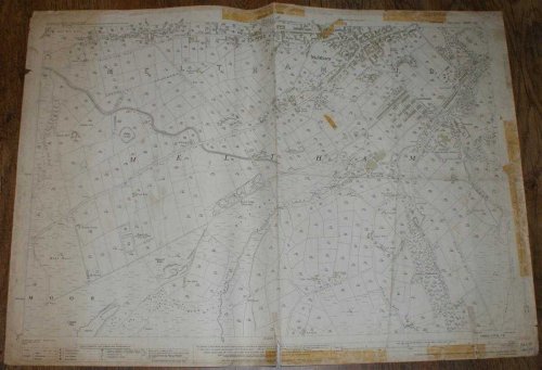 1:2500 Ordnance Survey Map, Yorkshire (West Riding) Sheet CCLX.13. Edition of 1932, Resurveyed in 1888-90, Revised in 1929, Re-levelled in 1930-31,Reprint 100/32. Meltham (Part) & Area Immediately South-West