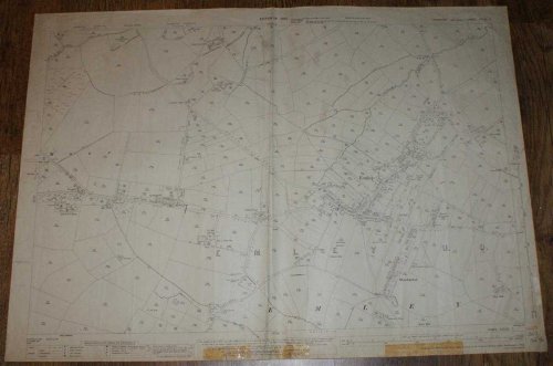 1:2500 Ordnance Survey Map, Yorkshire (West Riding) Sheet CCLXI.7. Edition of 1932, Resurveyed 1891, Rev. 1930, Re-Levelled 1931, Rev. 100/32 Emley and Surrounding Area