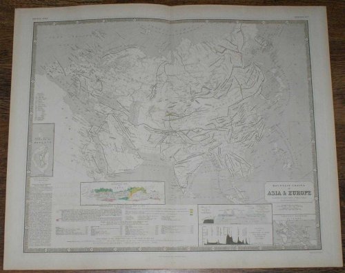 Mountain Chains in Asia & Europe inc. Luzon, Java and Reguain
