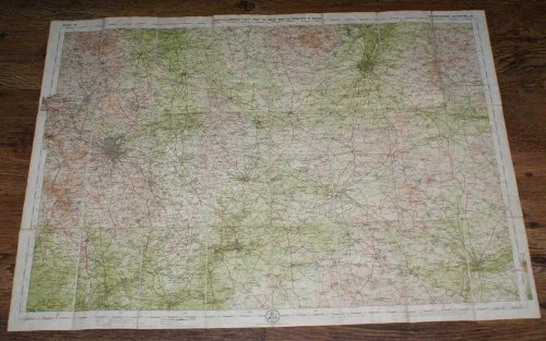 Birmingham District, also Leicester, etc. - Bartholomew's New Reduced Survey of England and Wales, Sheet 18, Scale 2 Miles to an Inch, Coloured for Tourists and Cyclists