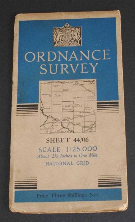 Map Sheet 44/06 - covering Grassington, Hartlington and Appletreewick, Scale 1:25,000