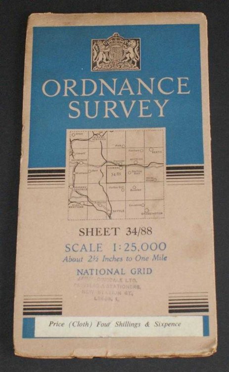 Map Sheet 34/88 - covering Hawes, Drumaldrace, Oughtershaw Moss and Snaizeholme Fell, Scale 1:25,000