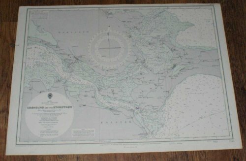 Nautical Chart No. 2138. Smaalands - Farvandet: Gronsund and the Storstrom. From a Danish Government Chart of 1924 with corrections to 1965. Small corrections to 1973. Scale 1:75,000