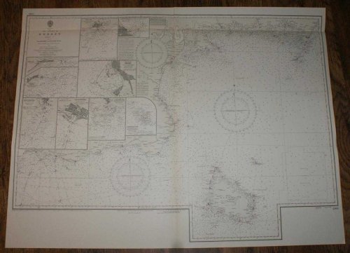 Nautical Chart No. 2360, Baltic, The Coast of Sweden, Sheet I, From Falsterbo to Kalmar Sund, Scale 1:205,000 main plan plus various others