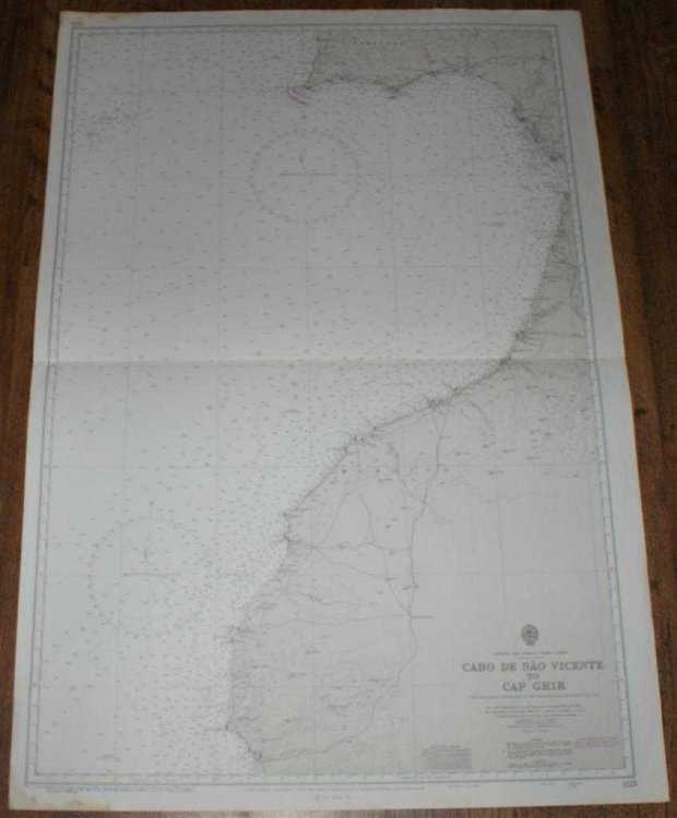 Nautical Chart No. 1228 Europe and Africa - West Coasts, Cabo de Sao Vicente to Cap Ghir