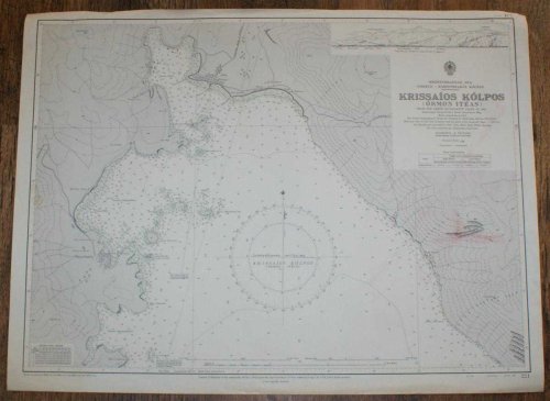 Nautical Chart No. 221 Mediterranean Sea, Greece - Korinthiakos Kolpos, Krissaios Kolpos (Ormos Iteas)