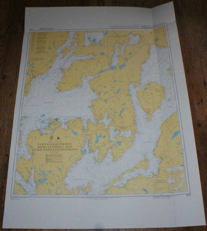 Nautical Chart No. 3554 Norway - West Coast, Samnangerfjorden, Bjornafjorden and Outer Hardangerfjorden