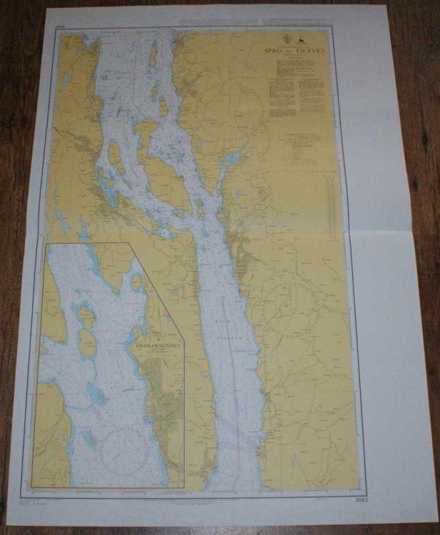 Nautical Chart No. 3563 Norway - South Coast, Spro to Filtvet