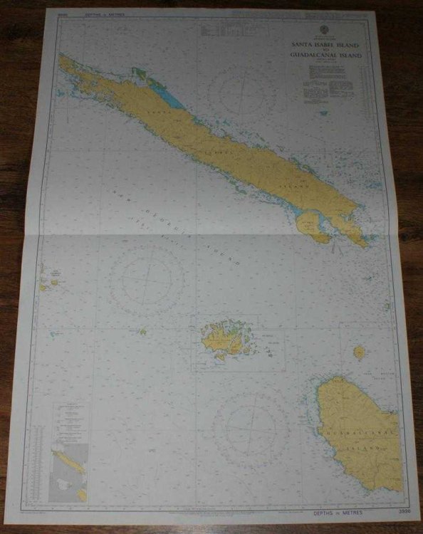 Nautical Chart No. 3996 South Pacific Ocean - Solomon Islands, Santa Isabel Island to Guadalcanal Island