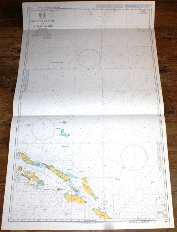 Nautical Chart No. 4623 Pacific Ocean - Solomon Islands to Kosrae Island